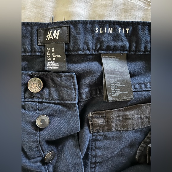 H&M Slim Fit Pants 36x30 - Picture 6 of 13